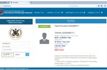 Informasi Registrasi Buku Pelaut